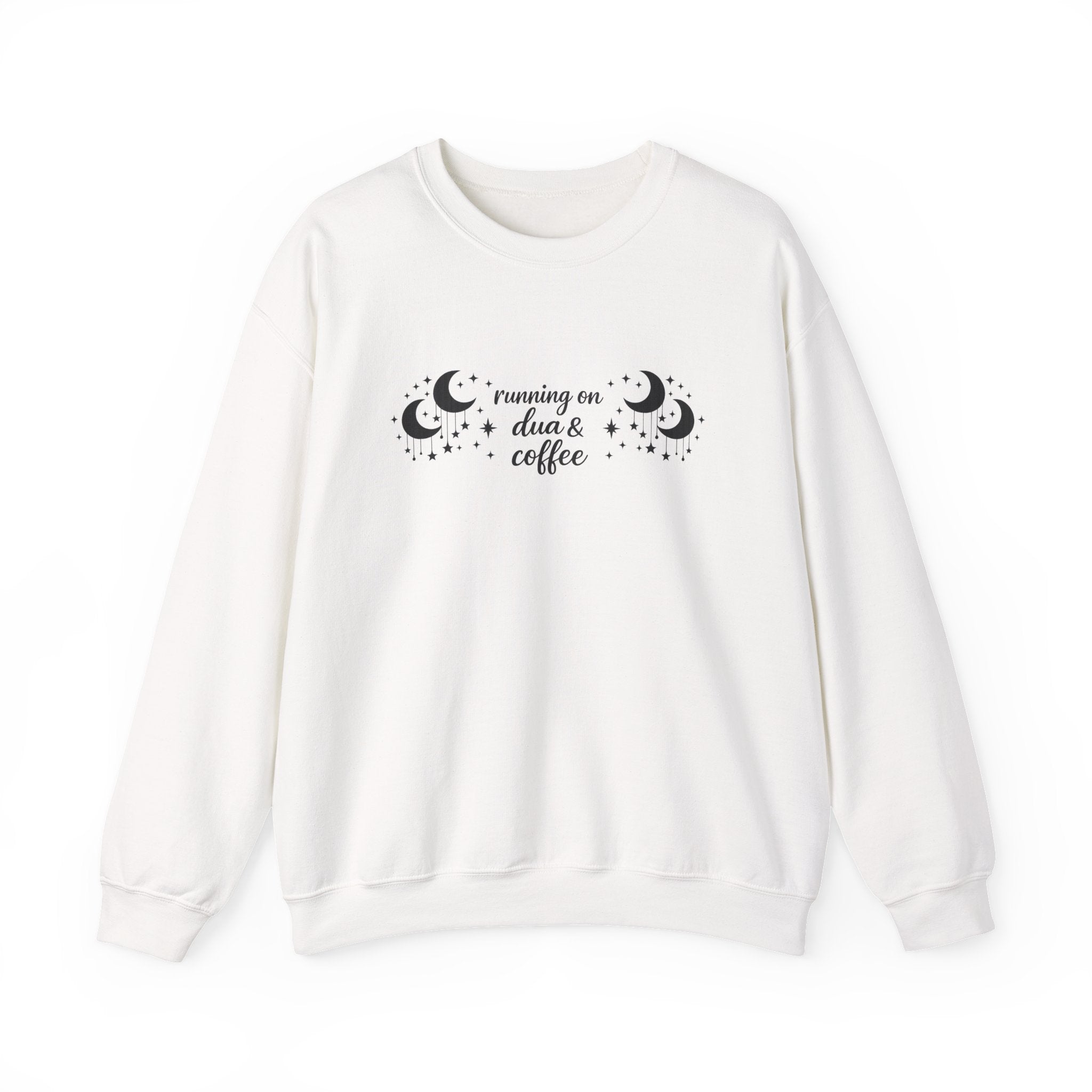 Running on Dua & Coffee (large font) - Crewneck Sweatshirt