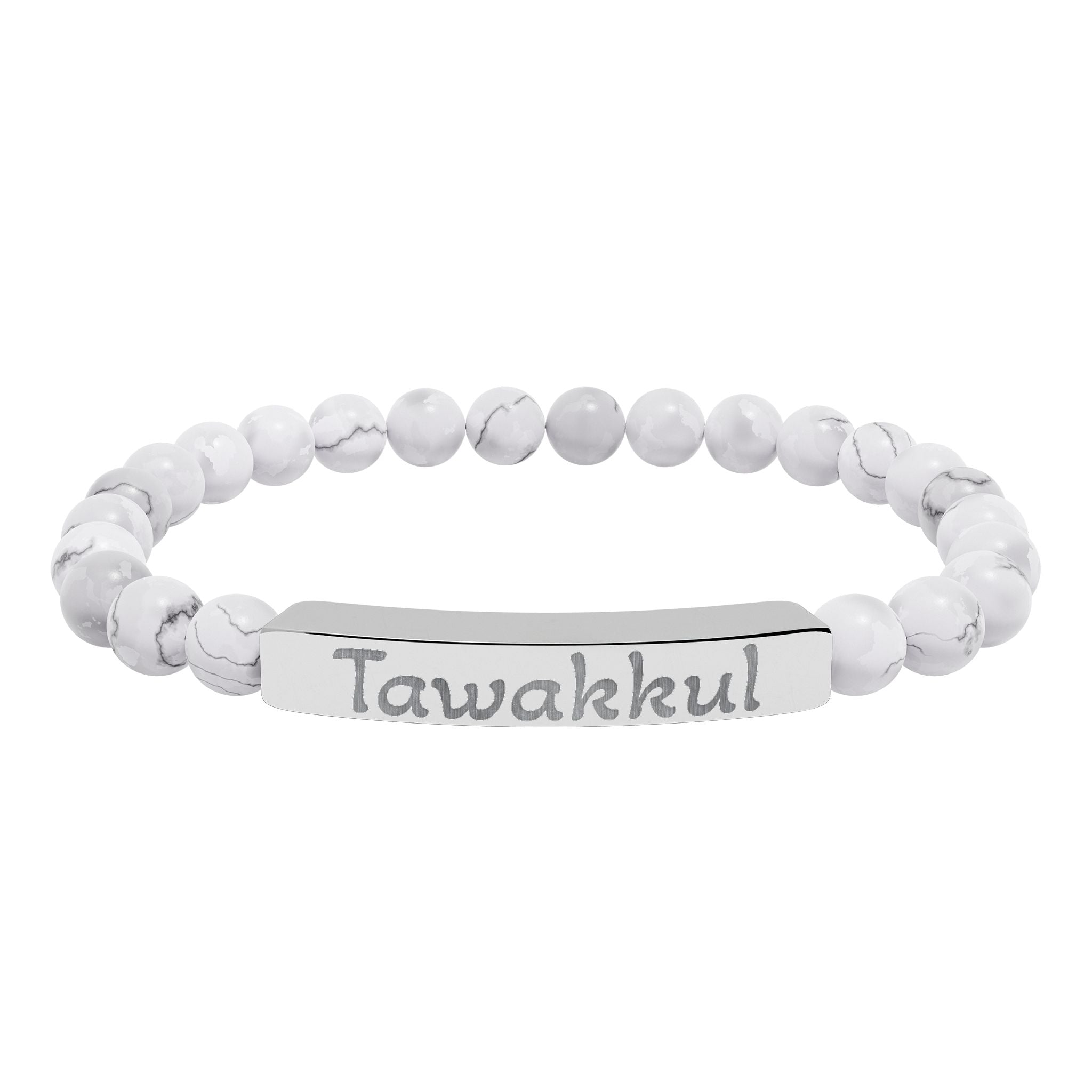 Tawakkul- Natural Stone Stretch Bar Bracelet