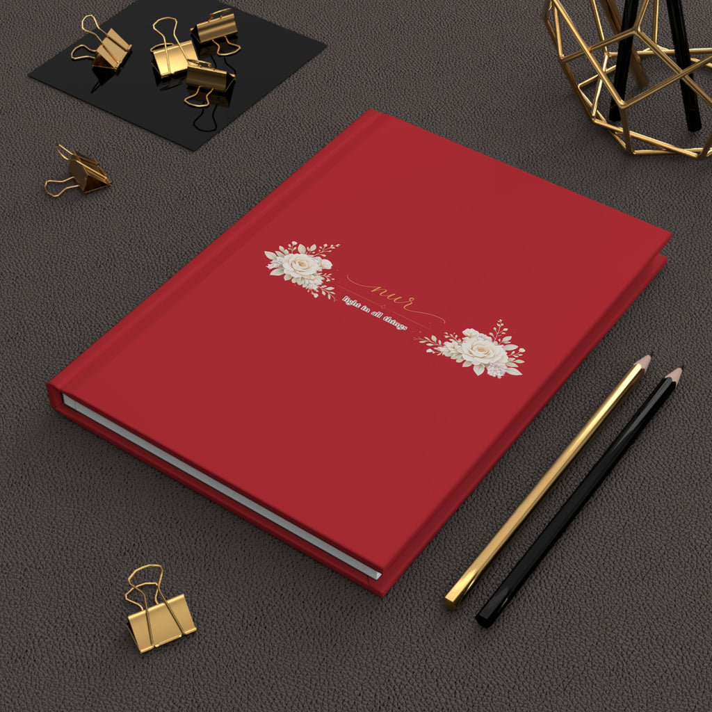 Nur "Light in Everything" - RedHardcover Journal Matte