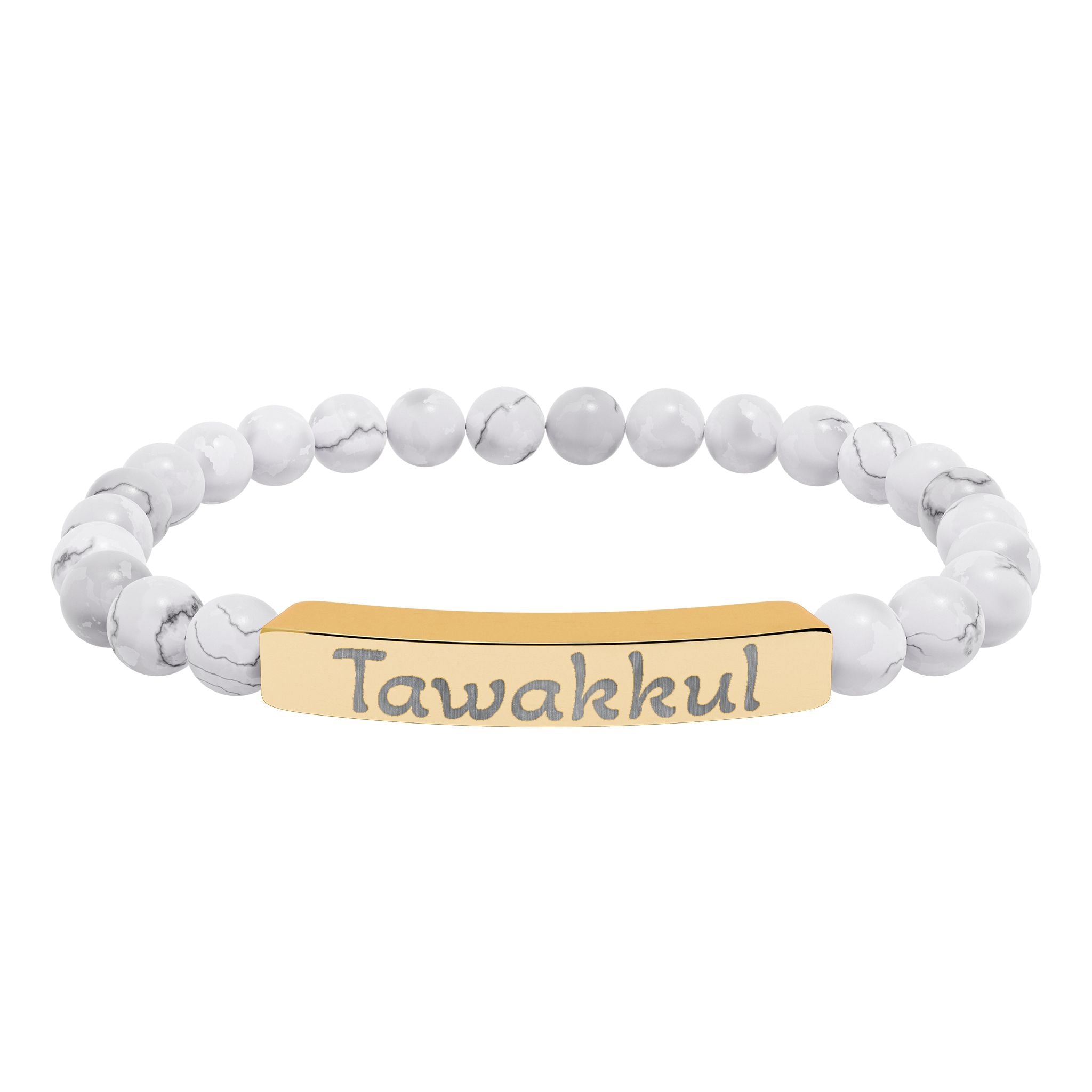 Tawakkul- Natural Stone Stretch Bar Bracelet