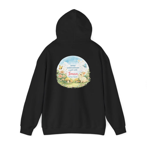 Girl with Iman in Her Heart - Hooded Sweatshirt