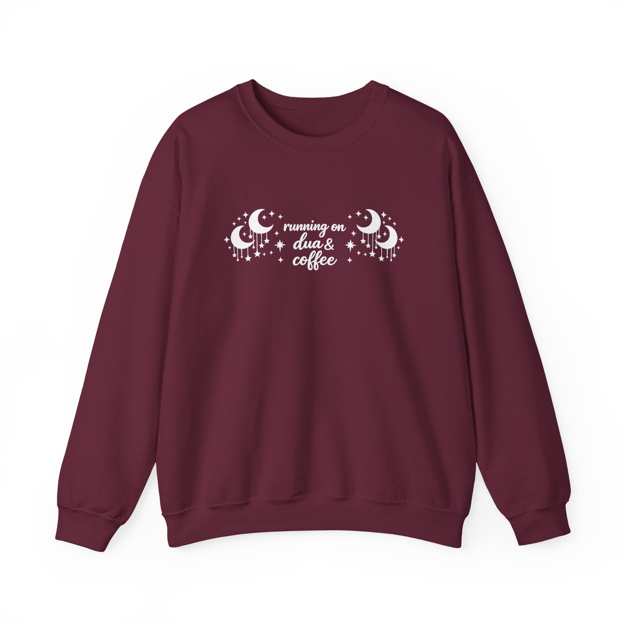 Running on Dua & Coffee (large font) - Crewneck Sweatshirt