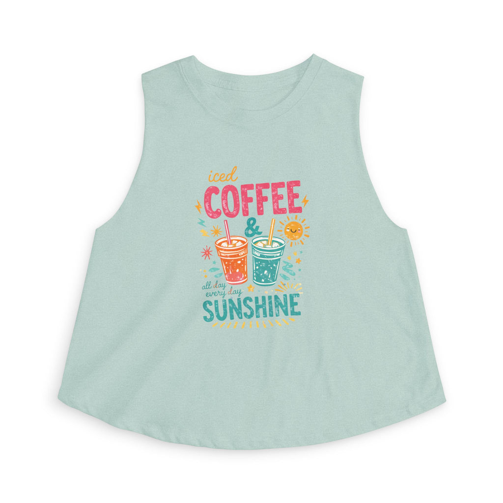Iced Coffee & Sunshine - Women's Crop Top