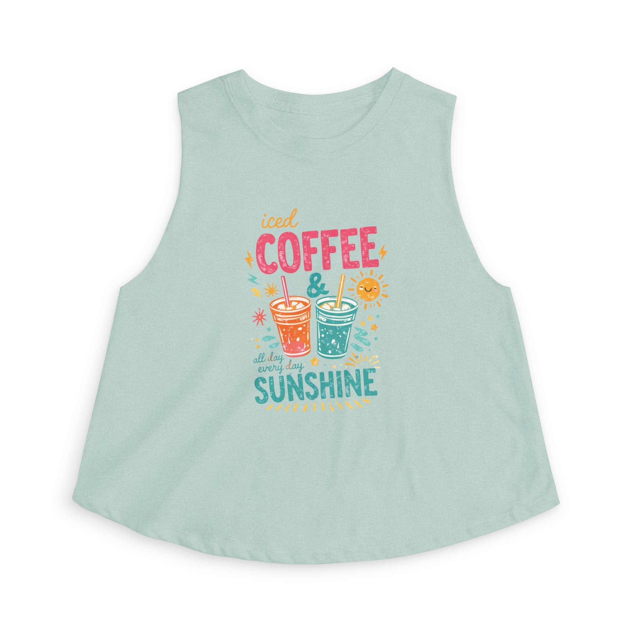 Iced Coffee & Sunshine - Women's Crop Top