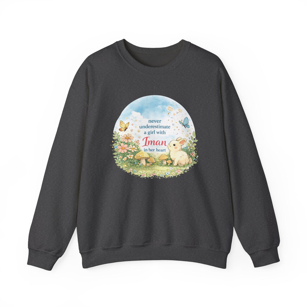 Girl with Iman in Her Heart - Crewneck Sweatshirt