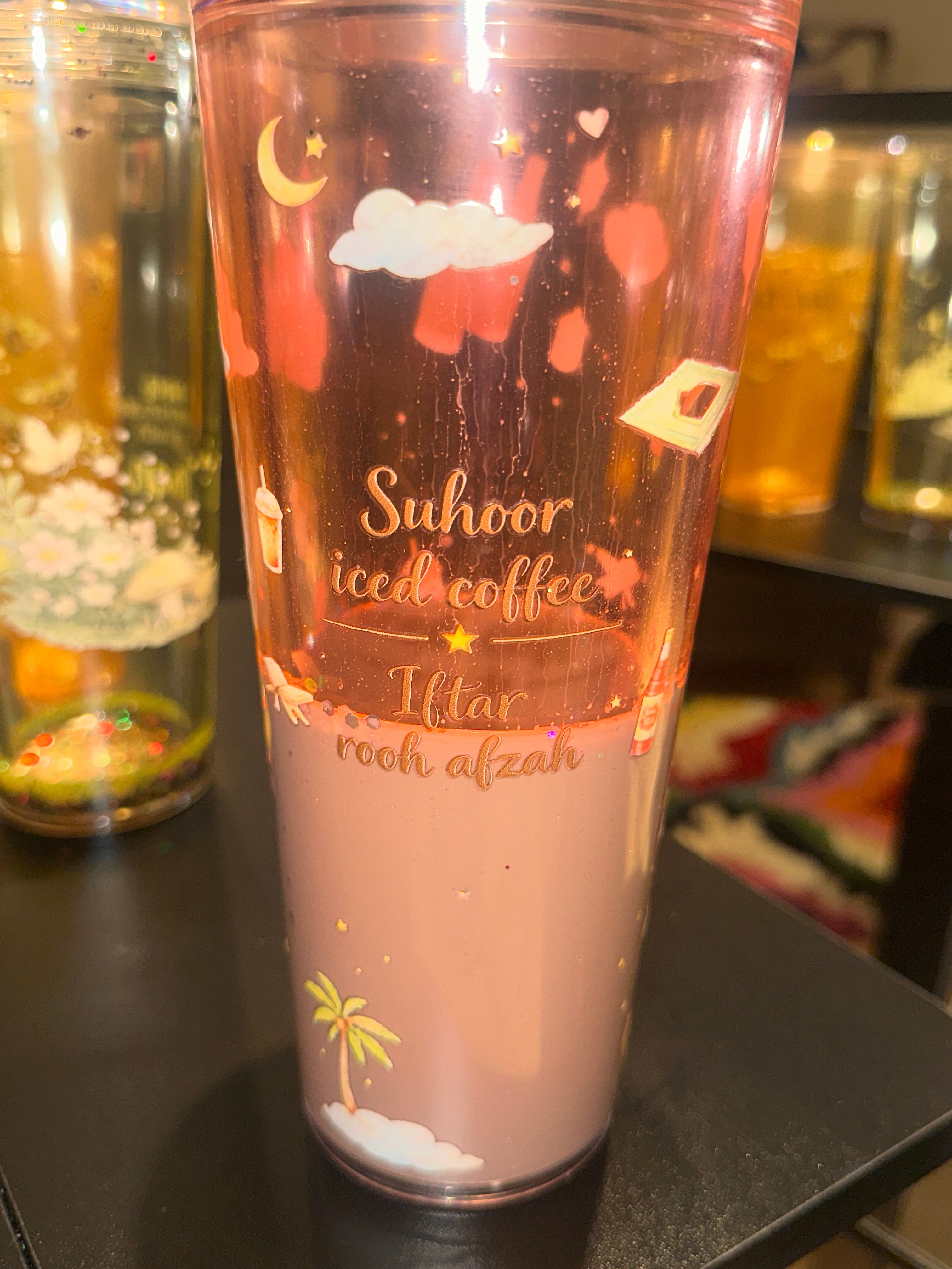 Suhoor Iced Coffee / Iftar Rooh Afzah - 24oz Dual Lava Cup