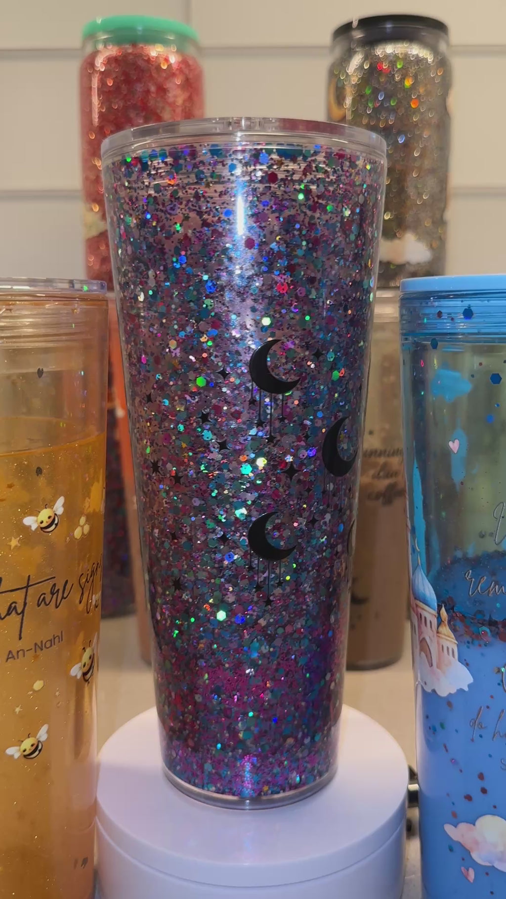 Running on dua & coffee - Glitter Cup 24oz