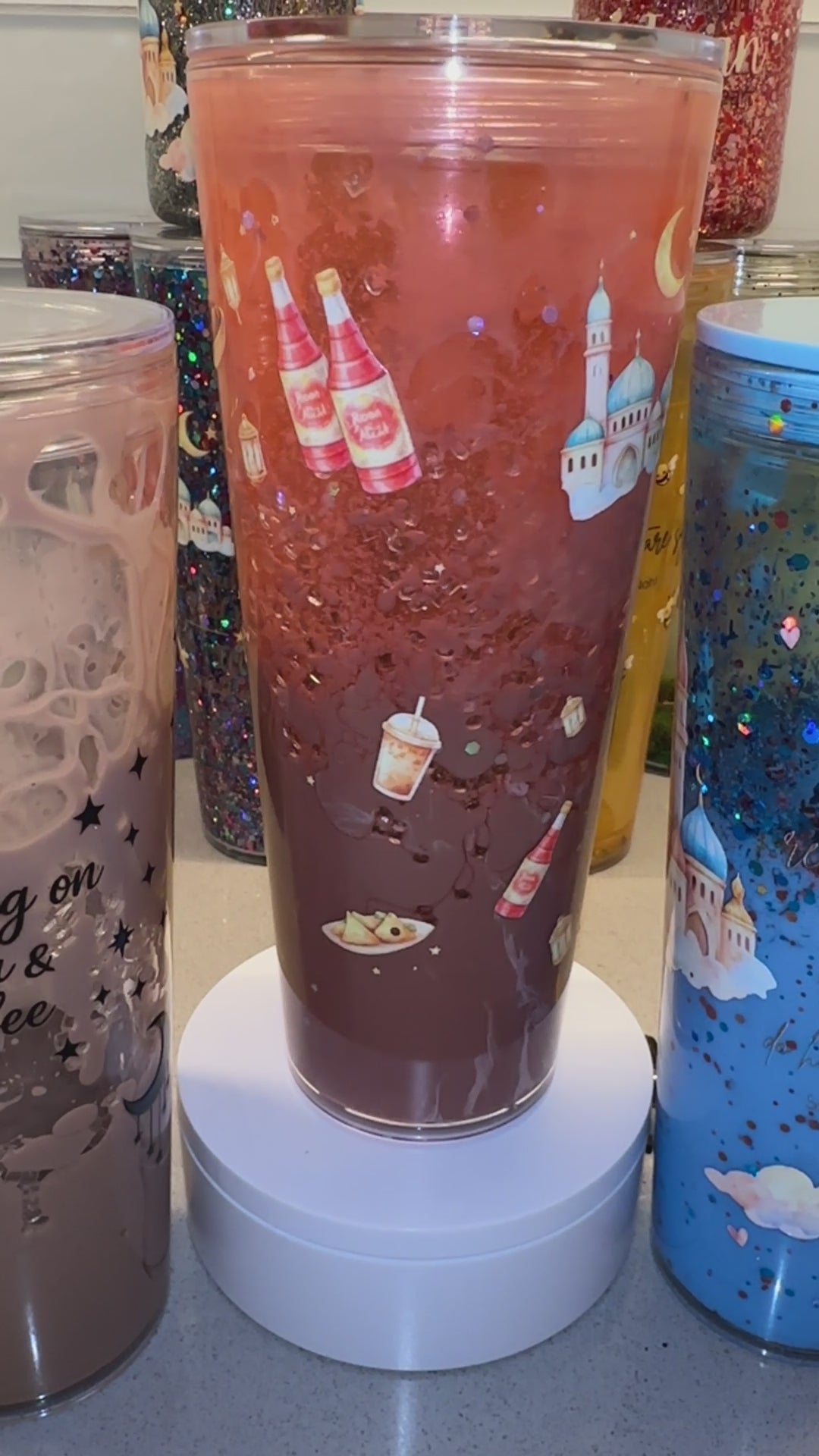 Suhoor Iced Coffee / Iftar Rooh Afzah - 24oz Dual Lava Cup