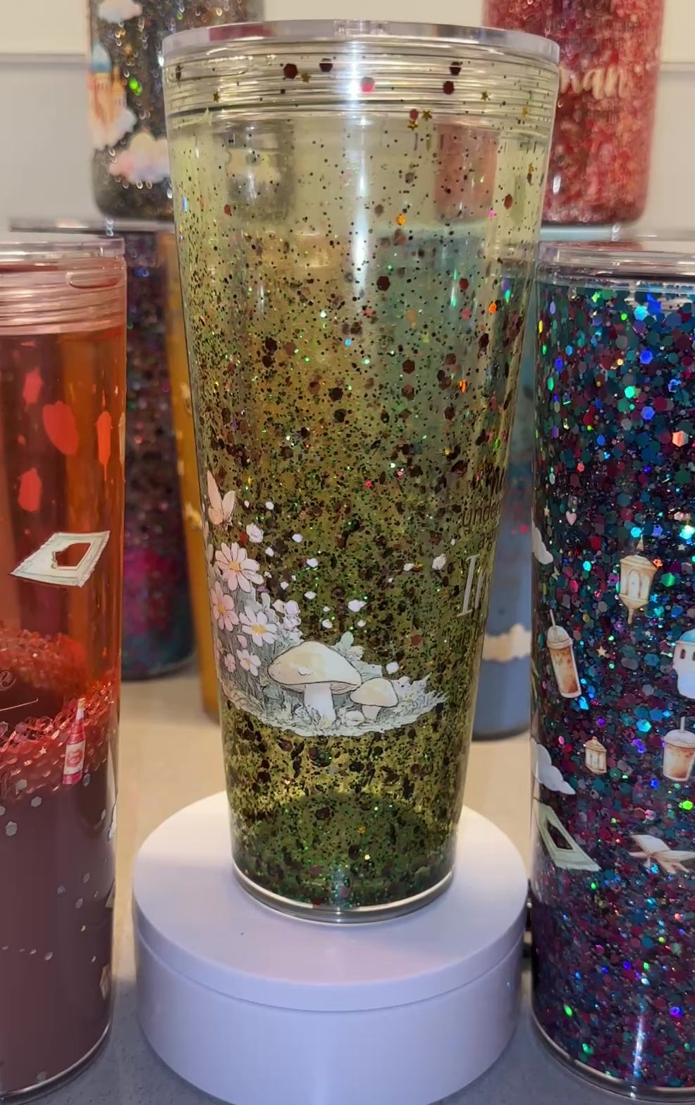 Girl with Iman in Her Heart - Glitter Cup 24oz